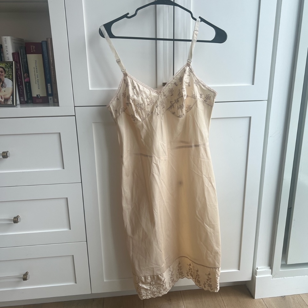 Vintage cream slip dress from the 60's, bought from Funny Pretty Nice in NYC